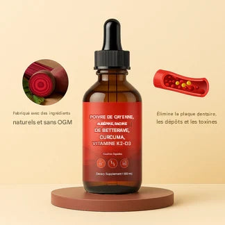 Supplément de poivre de Cayenne en gouttes liquides